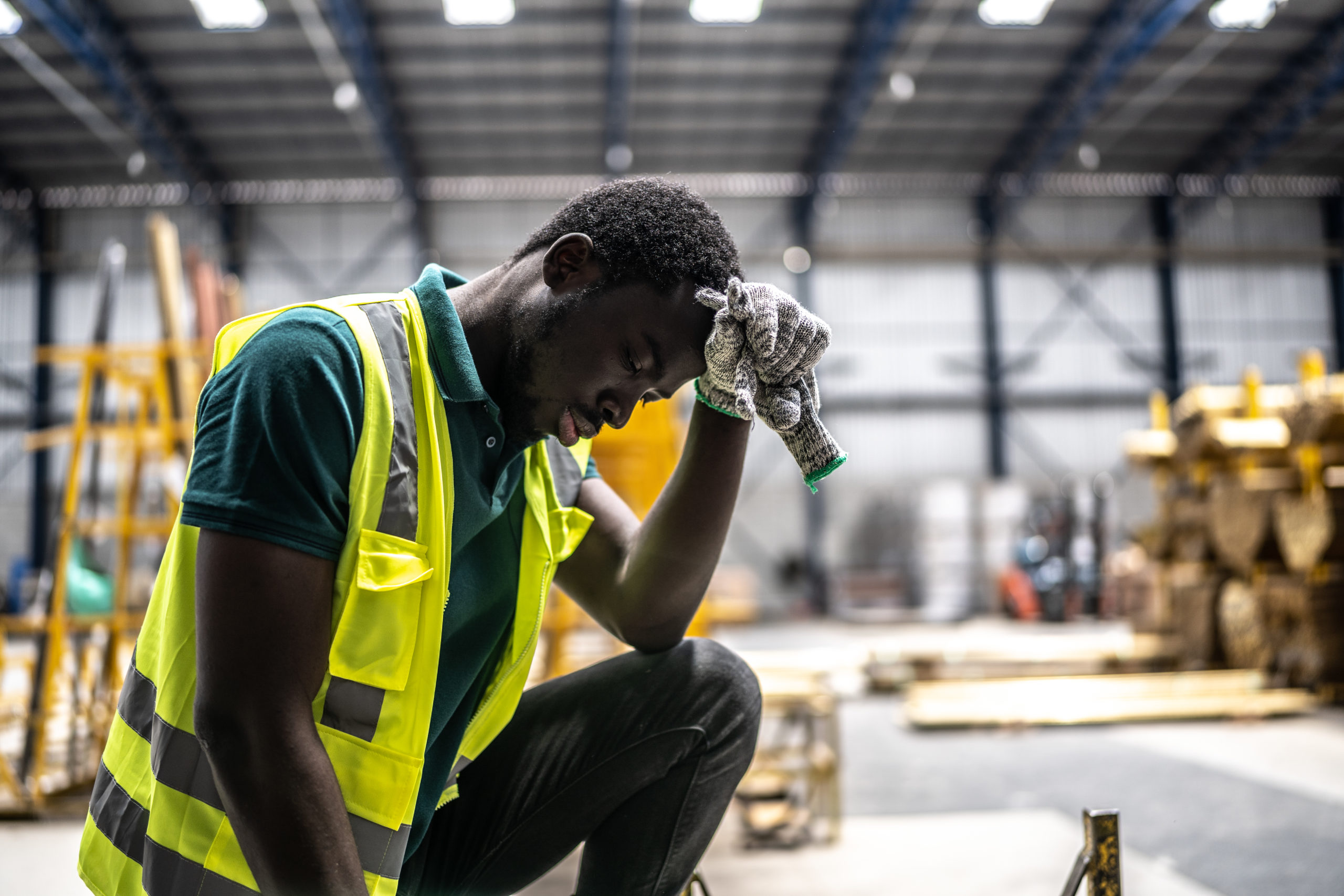 Industrial Worker Experiencing Heat Stress image